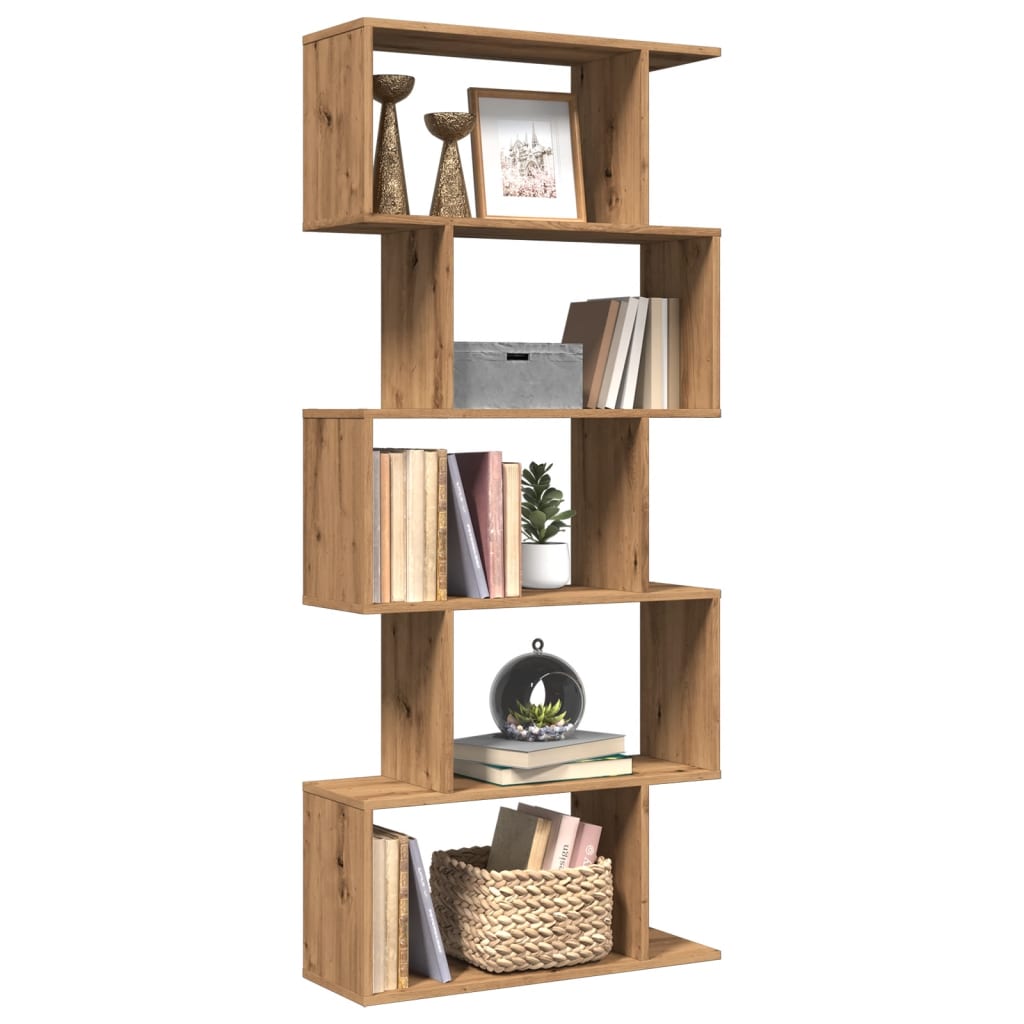 Kamerscherm / boekenkast 5-laags 70x24x161 cm hout artisanaal is nu te koop bij PeponiXL, paradijselijk wonen!