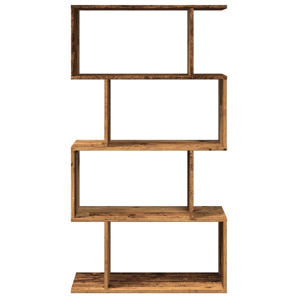 Kamerscherm / boekenkast 4-laags 70x24x129 cm hout oud hout is nu te koop bij PeponiXL, paradijselijk wonen!