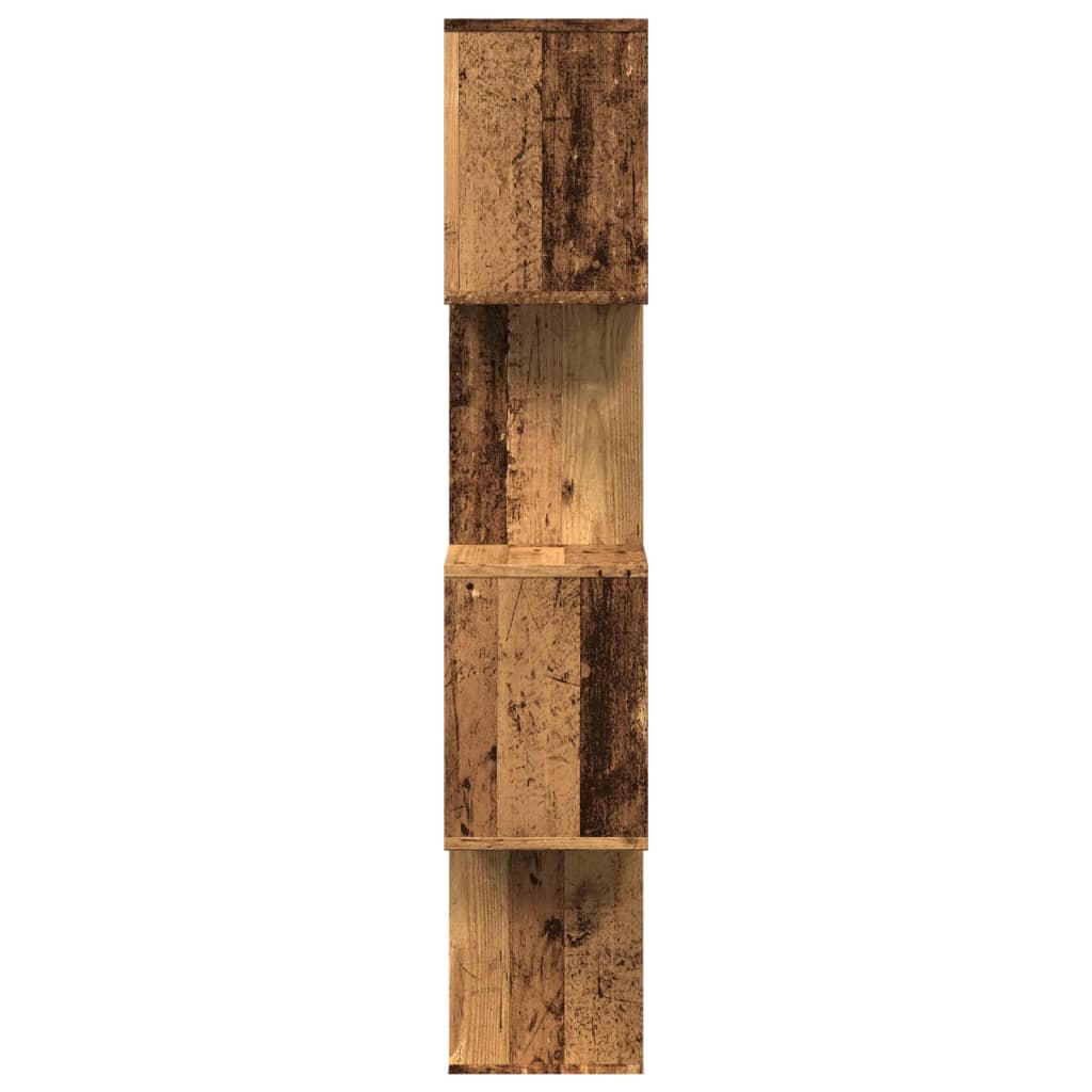 Kamerscherm / boekenkast 4-laags 70x24x129 cm hout oud hout is nu te koop bij PeponiXL, paradijselijk wonen!