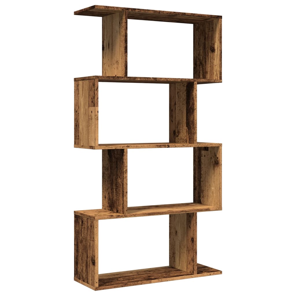 Kamerscherm / boekenkast 4-laags 70x24x129 cm hout oud hout is nu te koop bij PeponiXL, paradijselijk wonen!