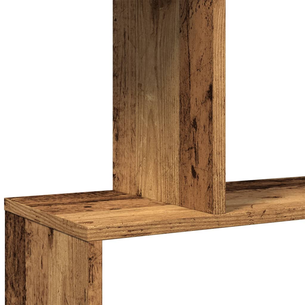 Kamerscherm / boekenkast 4-laags 70x24x129 cm hout oud hout is nu te koop bij PeponiXL, paradijselijk wonen!