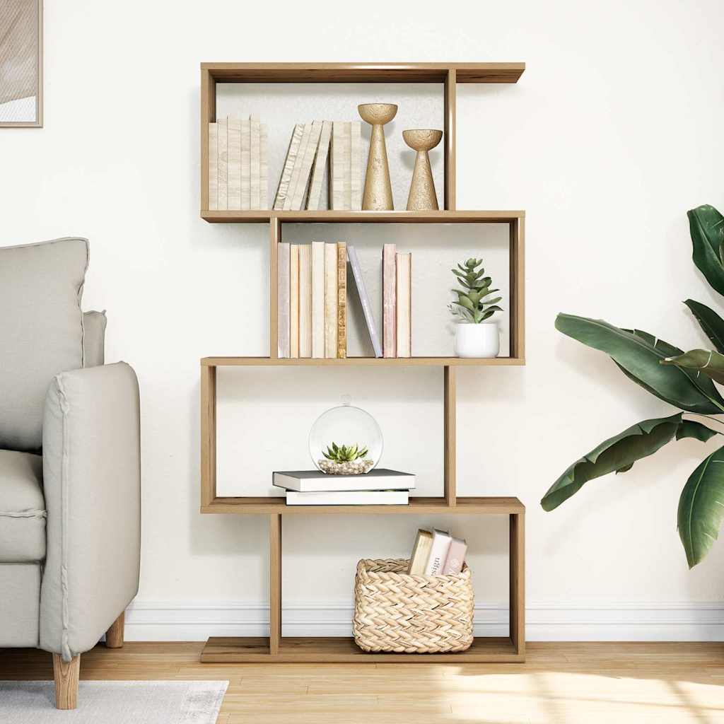 Kamerscherm / boekenkast 4-laags 70x24x129 cm hout artisanaal is nu te koop bij PeponiXL, paradijselijk wonen!