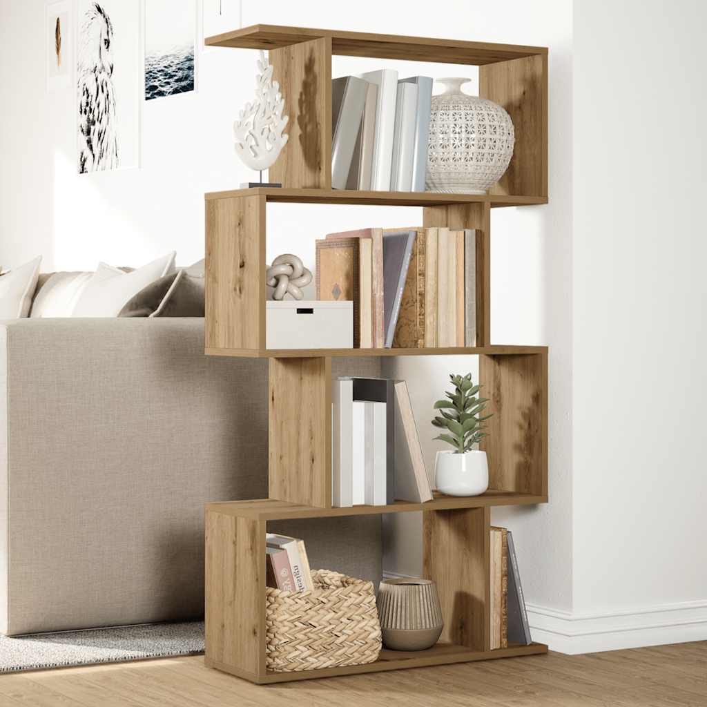 Kamerscherm / boekenkast 4-laags 70x24x129 cm hout artisanaal is nu te koop bij PeponiXL, paradijselijk wonen!