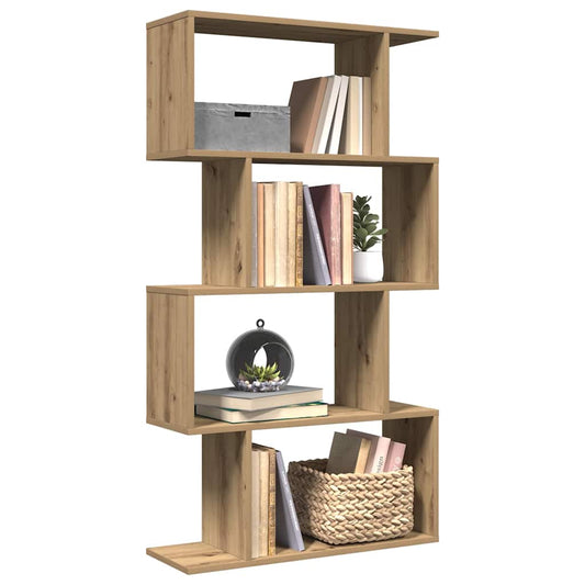 Kamerscherm / boekenkast 4-laags 70x24x129 cm hout artisanaal is nu te koop bij PeponiXL, paradijselijk wonen!