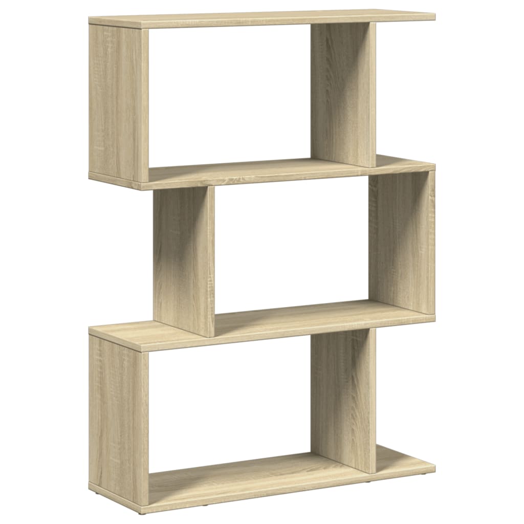 Kamerscherm / boekenkast 3-laags 70x24x97 cm hout sonoma eiken is nu te koop bij PeponiXL, paradijselijk wonen!
