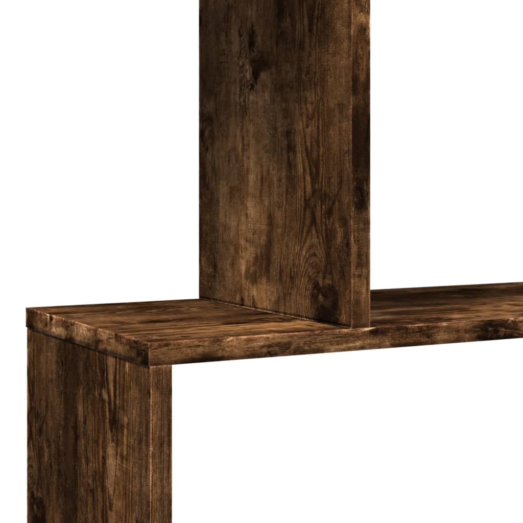 Kamerscherm / boekenkast 3-laags 70x24x97 cm hout gerookt eik is nu te koop bij PeponiXL, paradijselijk wonen!