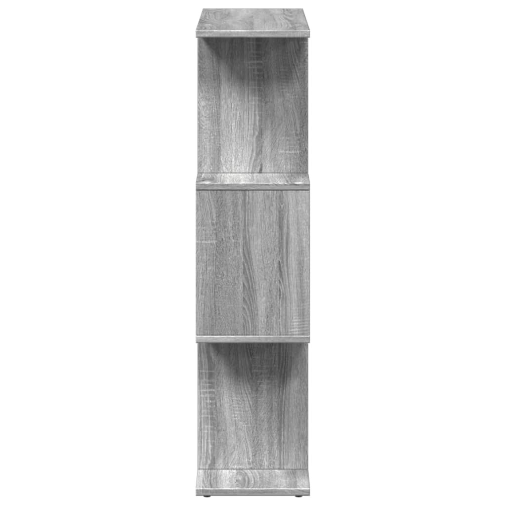 Kamerscherm / boekenkast 3-laags 70x24x97 cm hout grijs sonoma is nu te koop bij PeponiXL, paradijselijk wonen!