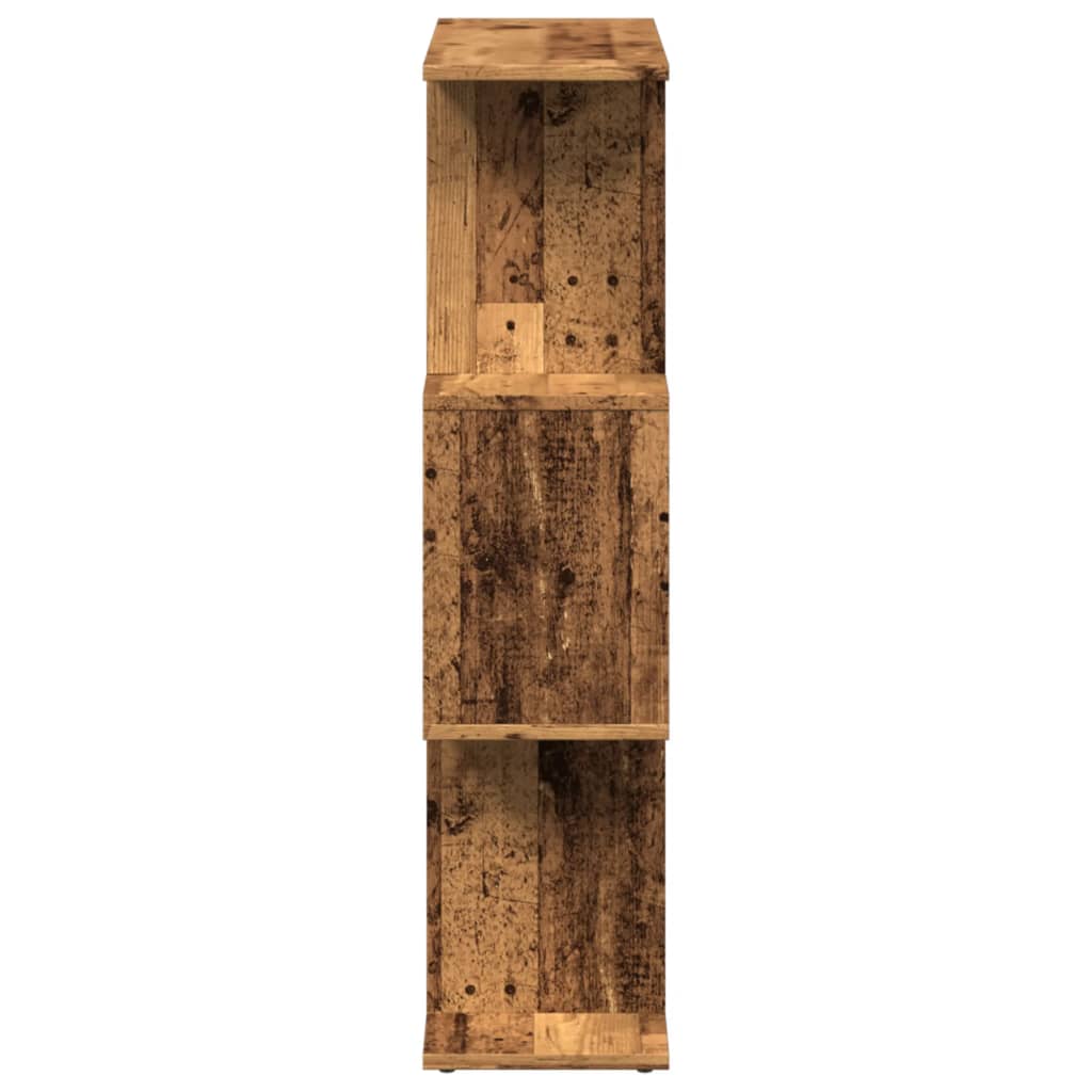 Kamerscherm / boekenkast 3-laags 70x24x97 cm hout oud hout is nu te koop bij PeponiXL, paradijselijk wonen!