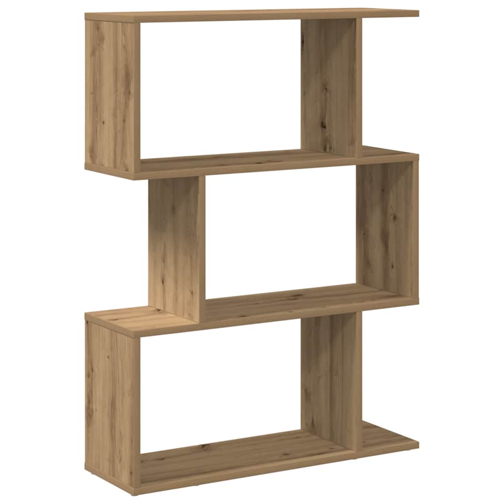 Kamerscherm / boekenkast 3-laags 70x24x97 cm hout artisanaal is nu te koop bij PeponiXL, paradijselijk wonen!