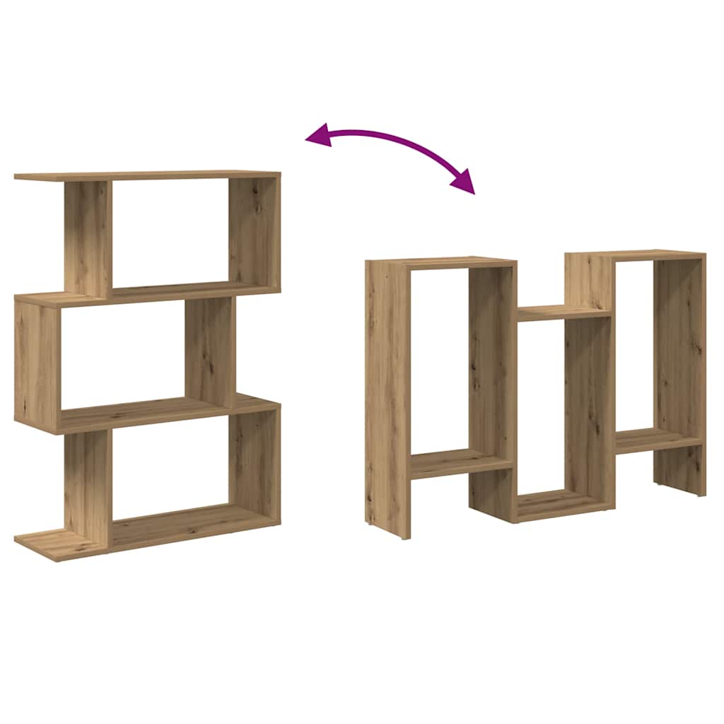 Kamerscherm / boekenkast 3-laags 70x24x97 cm hout artisanaal is nu te koop bij PeponiXL, paradijselijk wonen!
