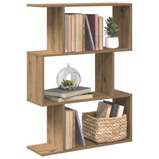 Kamerscherm / boekenkast 3-laags 70x24x97 cm hout artisanaal is nu te koop bij PeponiXL, paradijselijk wonen!