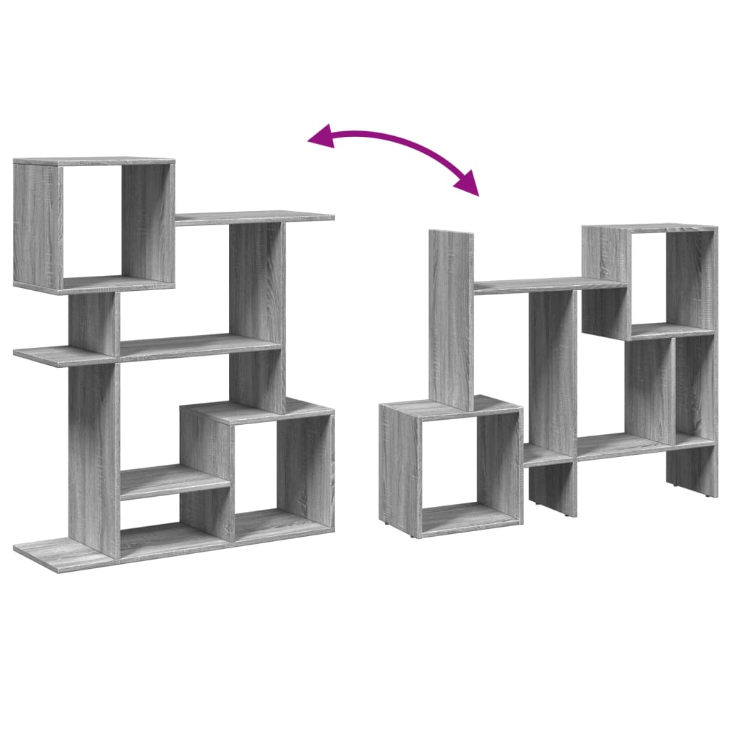Kamerscherm / boekenkast 92x29x112 cm hout grijs sonoma is nu te koop bij PeponiXL, paradijselijk wonen!