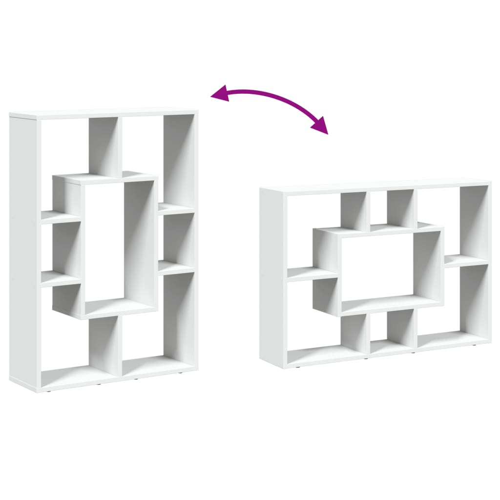 Boekenkast Wit 63x20x90 cm Bewerkt Hout is nu te koop bij PeponiXL, paradijselijk wonen!