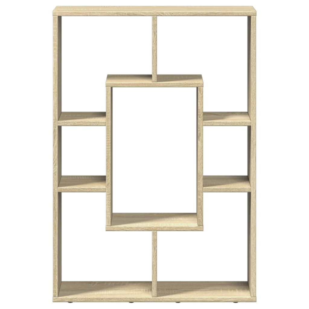 Boekenkast 63x20x90 cm bewerkt hout sonoma eikenkleurig is nu te koop bij PeponiXL, paradijselijk wonen!