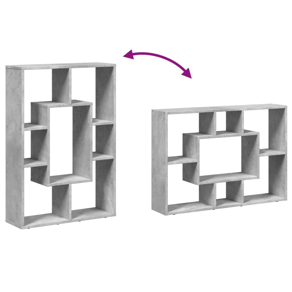 Boekenkast 63x20x90 cm bewerkt hout betongrijs is nu te koop bij PeponiXL, paradijselijk wonen!