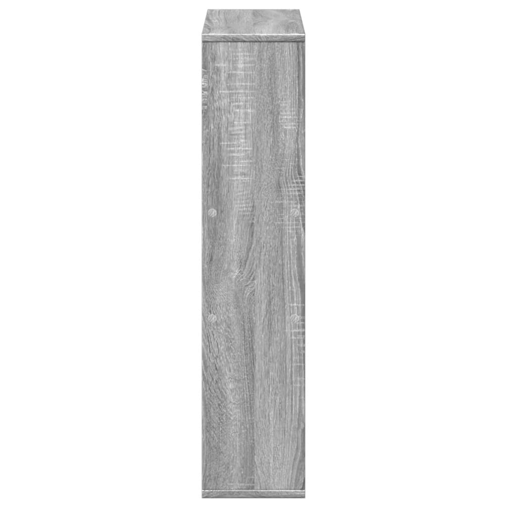 Boekenkast 63x20x90 cm bewerkt hout grijs sonoma eikenkleurig is nu te koop bij PeponiXL, paradijselijk wonen!