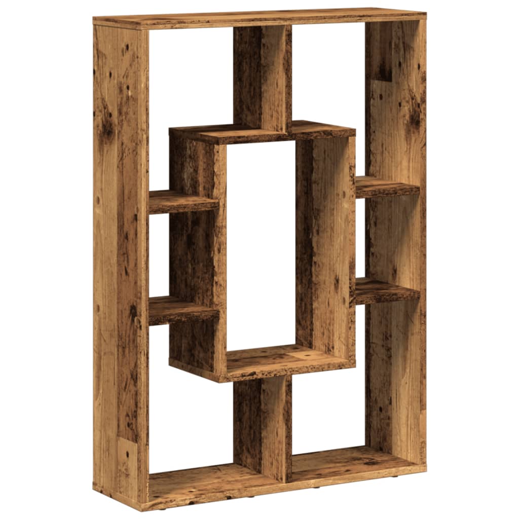 Boekenkast 63x20x90 cm bewerkt hout oud houtkleurig is nu te koop bij PeponiXL, paradijselijk wonen!