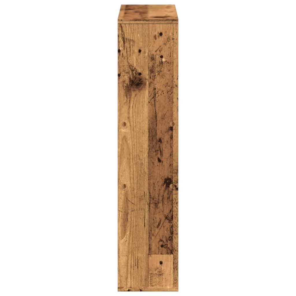 Boekenkast 63x20x90 cm bewerkt hout oud houtkleurig is nu te koop bij PeponiXL, paradijselijk wonen!