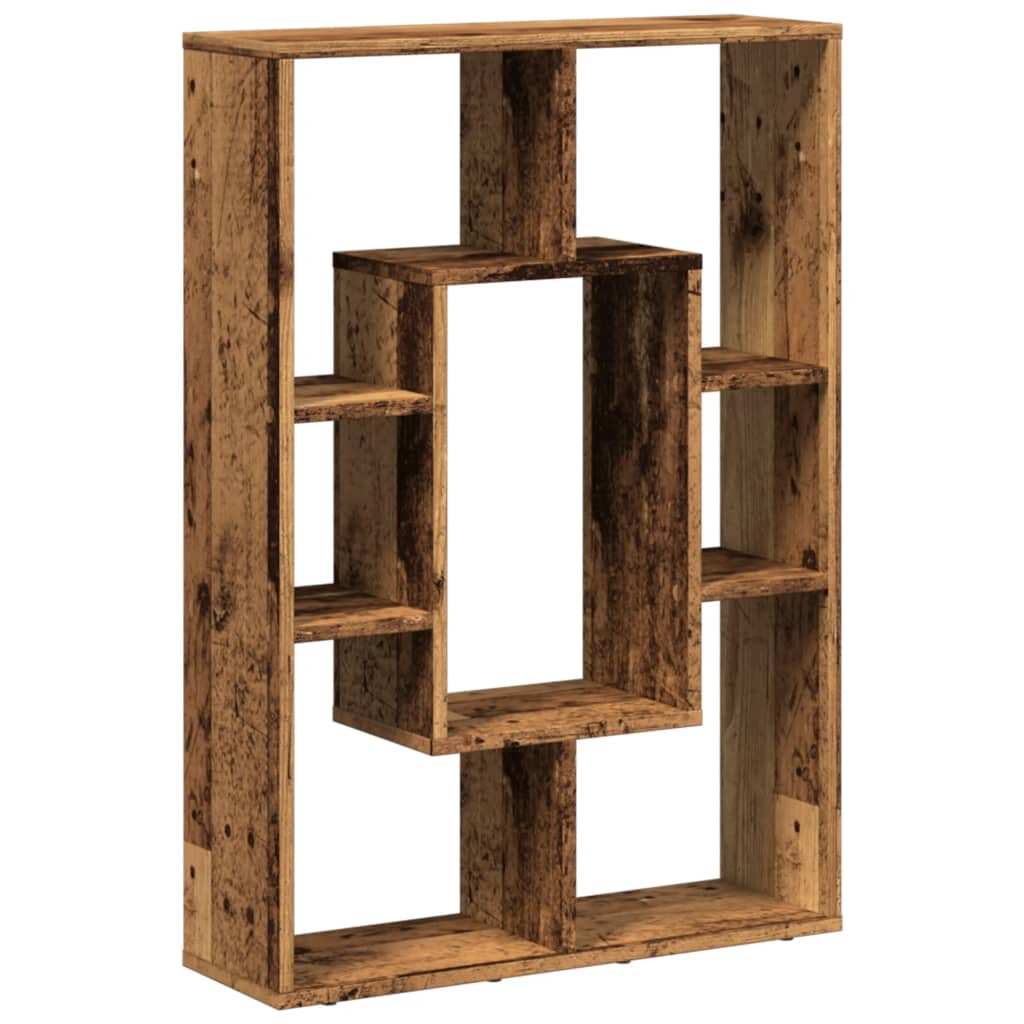Boekenkast 63x20x90 cm bewerkt hout oud houtkleurig is nu te koop bij PeponiXL, paradijselijk wonen!