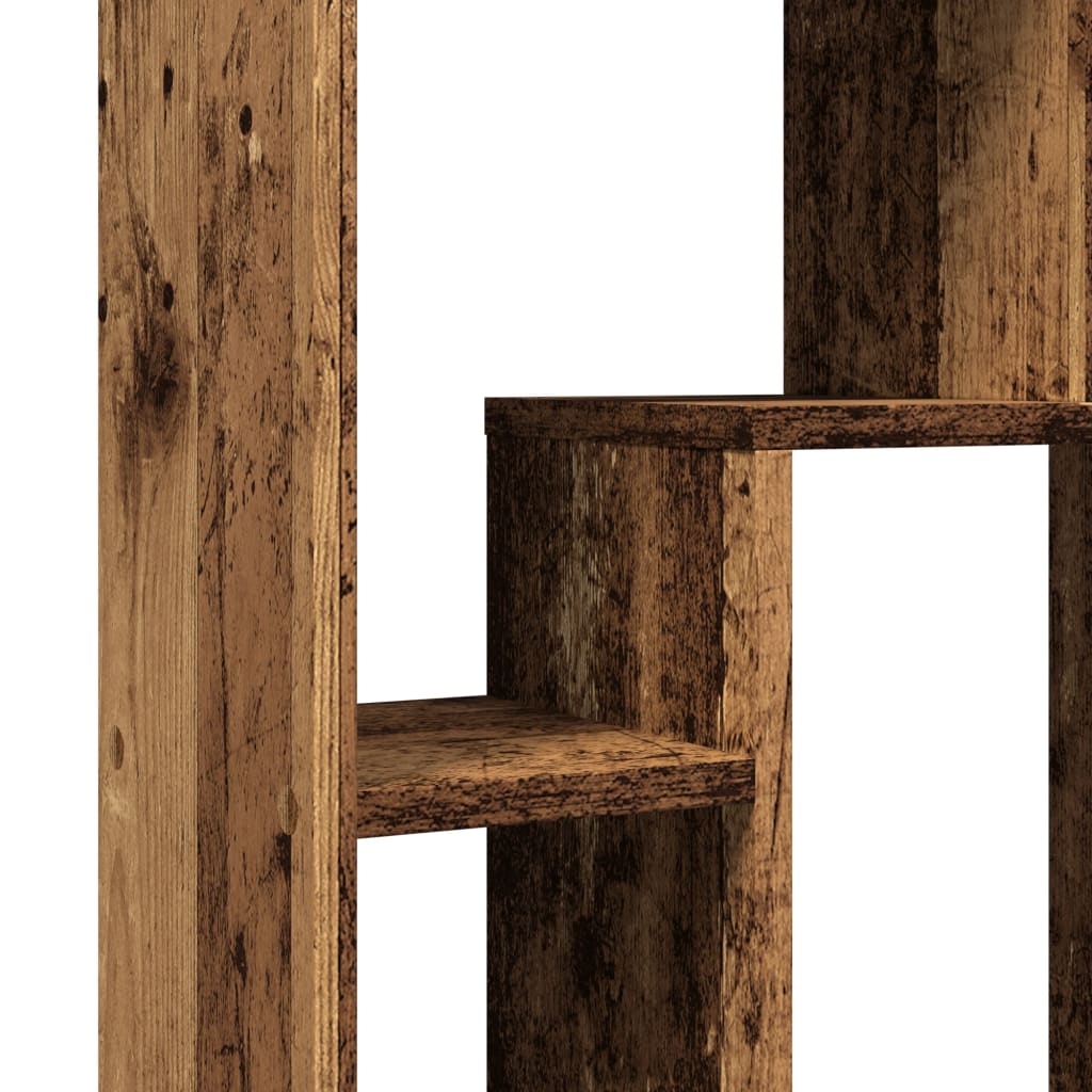 Boekenkast 63x20x90 cm bewerkt hout oud houtkleurig is nu te koop bij PeponiXL, paradijselijk wonen!