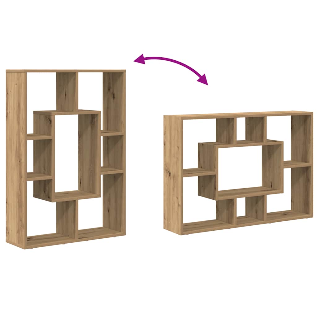 Boekenkast 63x20x90 cm bewerkt hout artisanaal eikenkleurig is nu te koop bij PeponiXL, paradijselijk wonen!