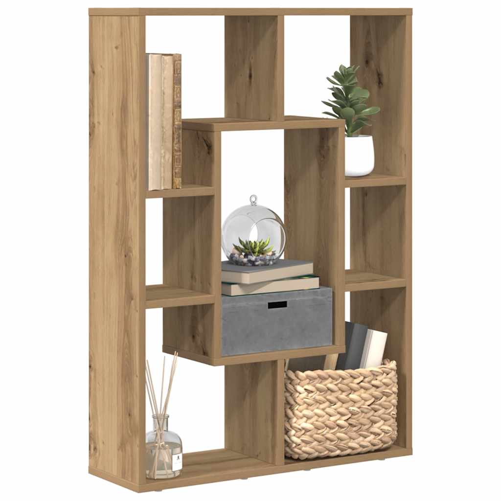 Boekenkast 63x20x90 cm bewerkt hout artisanaal eikenkleurig is nu te koop bij PeponiXL, paradijselijk wonen!