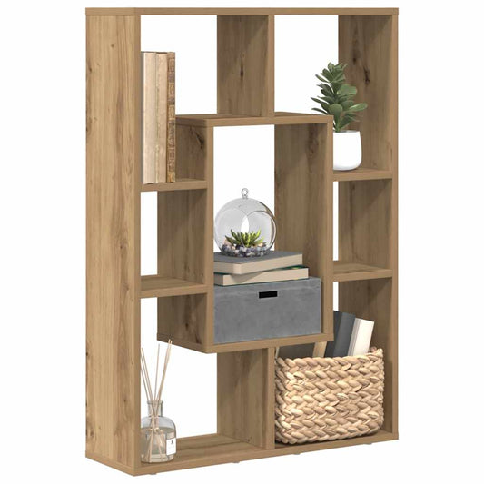 Boekenkast 63x20x90 cm bewerkt hout artisanaal eikenkleurig is nu te koop bij PeponiXL, paradijselijk wonen!