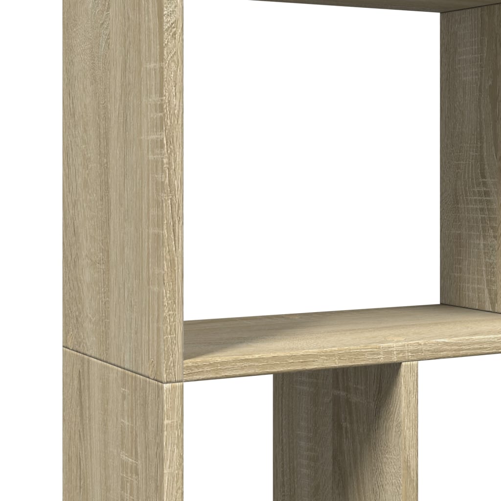 Boekenkast 60x20x120 cm bewerkt hout sonoma eikenkleurig is nu te koop bij PeponiXL, paradijselijk wonen!