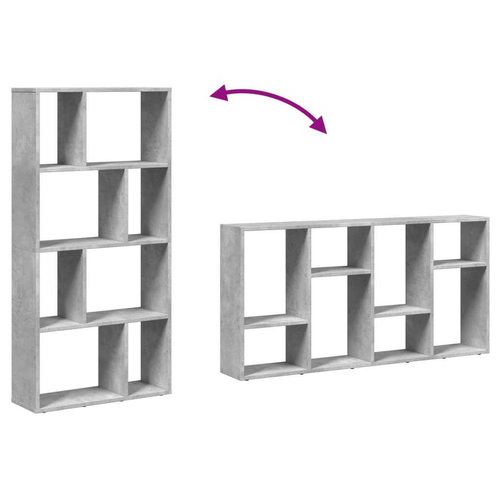 Boekenkast 60x20x120 cm bewerkt hout betongrijs is nu te koop bij PeponiXL, paradijselijk wonen!