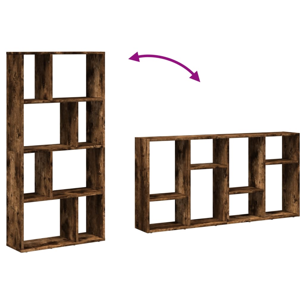 Boekenkast 60x20x120 cm bewerkt hout gerookt eikenkleurig is nu te koop bij PeponiXL, paradijselijk wonen!