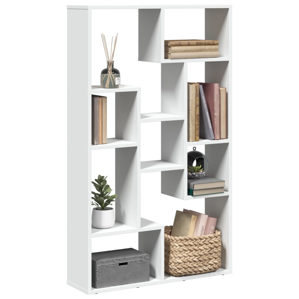 Boekenkast 72x20x120 cm bewerkt hout wit is nu te koop bij PeponiXL, paradijselijk wonen!