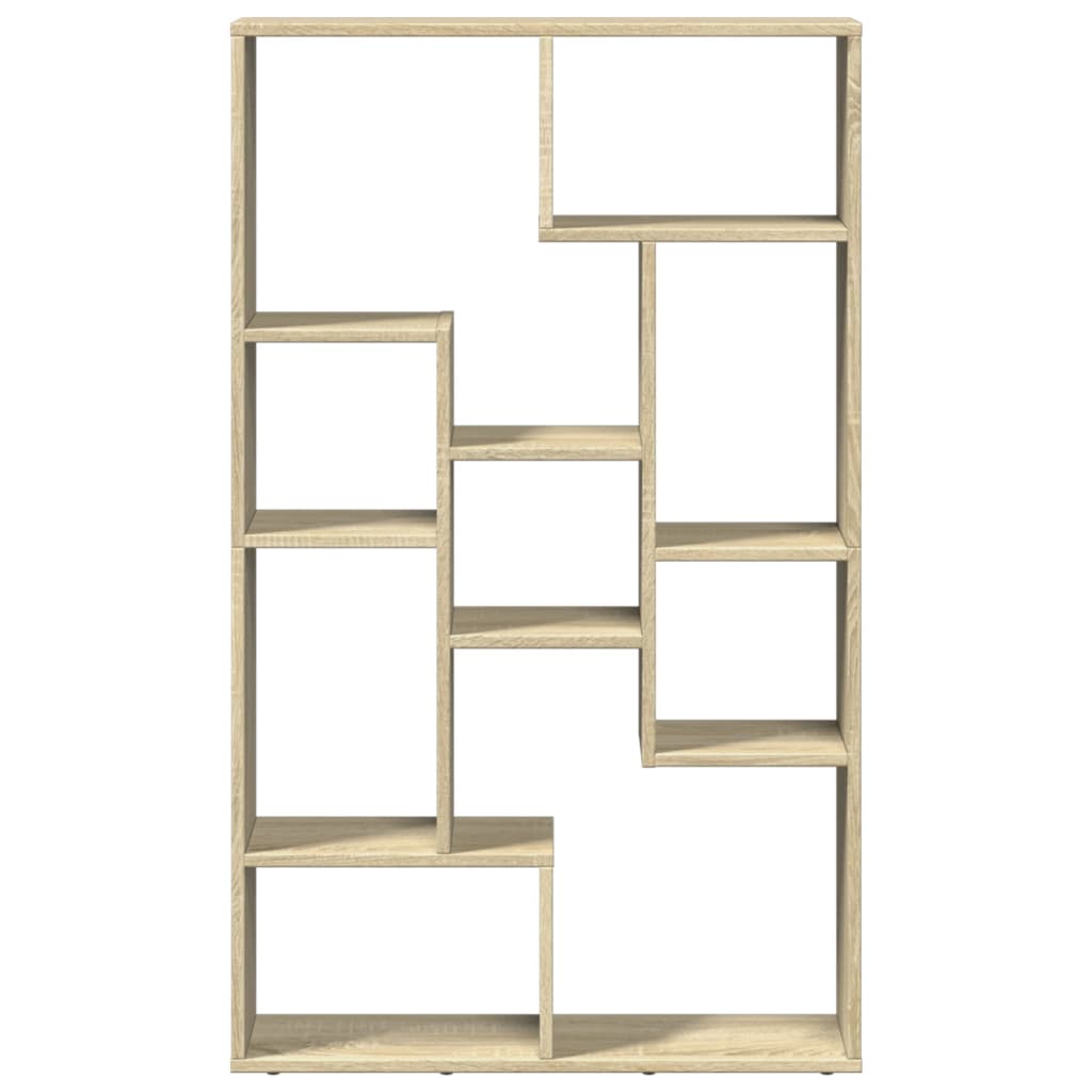 Boekenkast 72x20x120 cm bewerkt hout sonoma eikenkleurig is nu te koop bij PeponiXL, paradijselijk wonen!