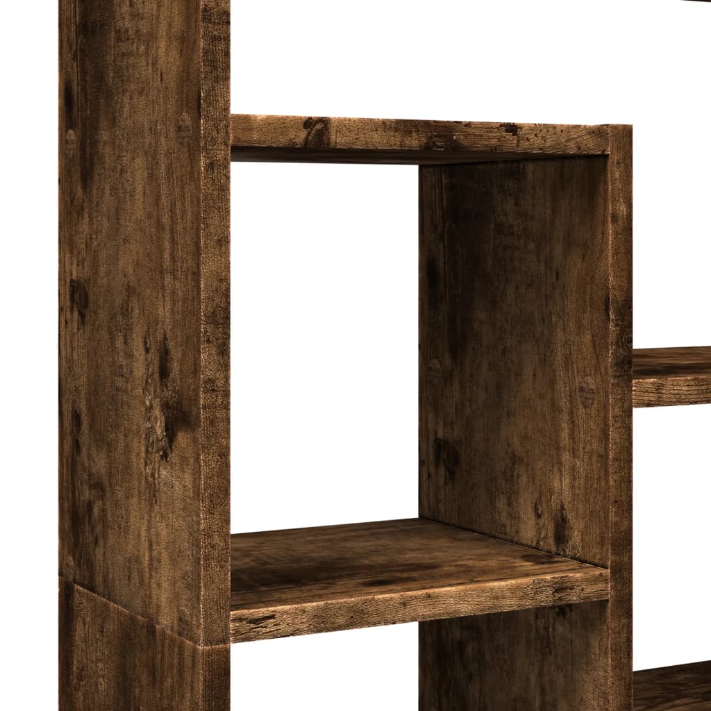 Boekenkast 72x20x120 cm bewerkt hout gerookt eikenkleurig is nu te koop bij PeponiXL, paradijselijk wonen!