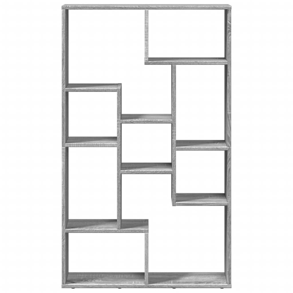 Boekenkast 72x20x120 cm bewerkt hout grijs sonoma eikenkleurig is nu te koop bij PeponiXL, paradijselijk wonen!