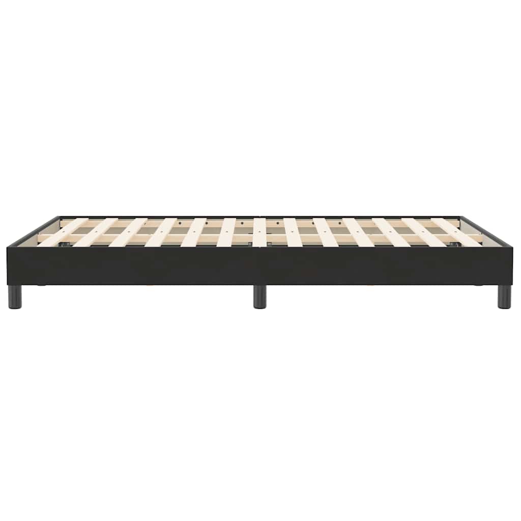 Bedframe zonder matras 120x210 cm fluweel zwart is nu te koop bij PeponiXL, paradijselijk wonen!