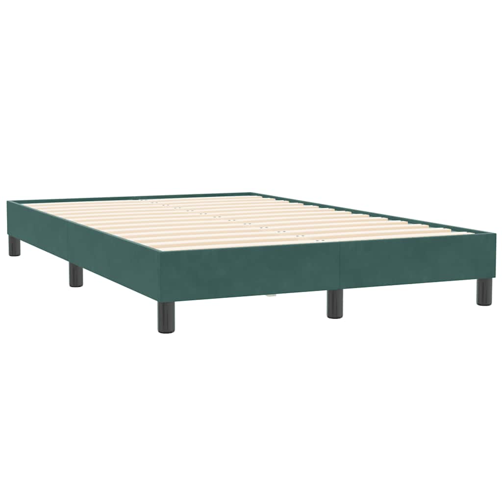 Bedframe zonder matras 120x210 cm fluweel donkergroen is nu te koop bij PeponiXL, paradijselijk wonen!