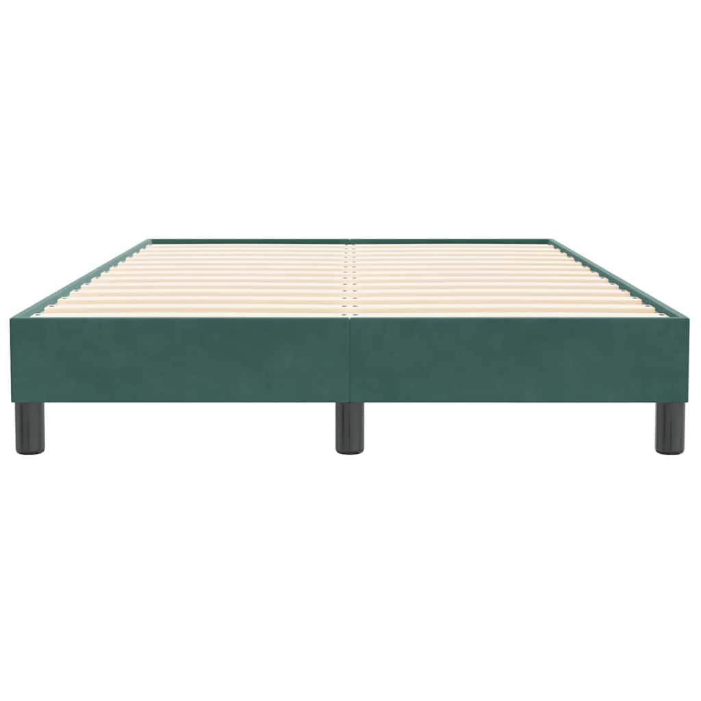 Bedframe zonder matras 120x210 cm fluweel donkergroen is nu te koop bij PeponiXL, paradijselijk wonen!