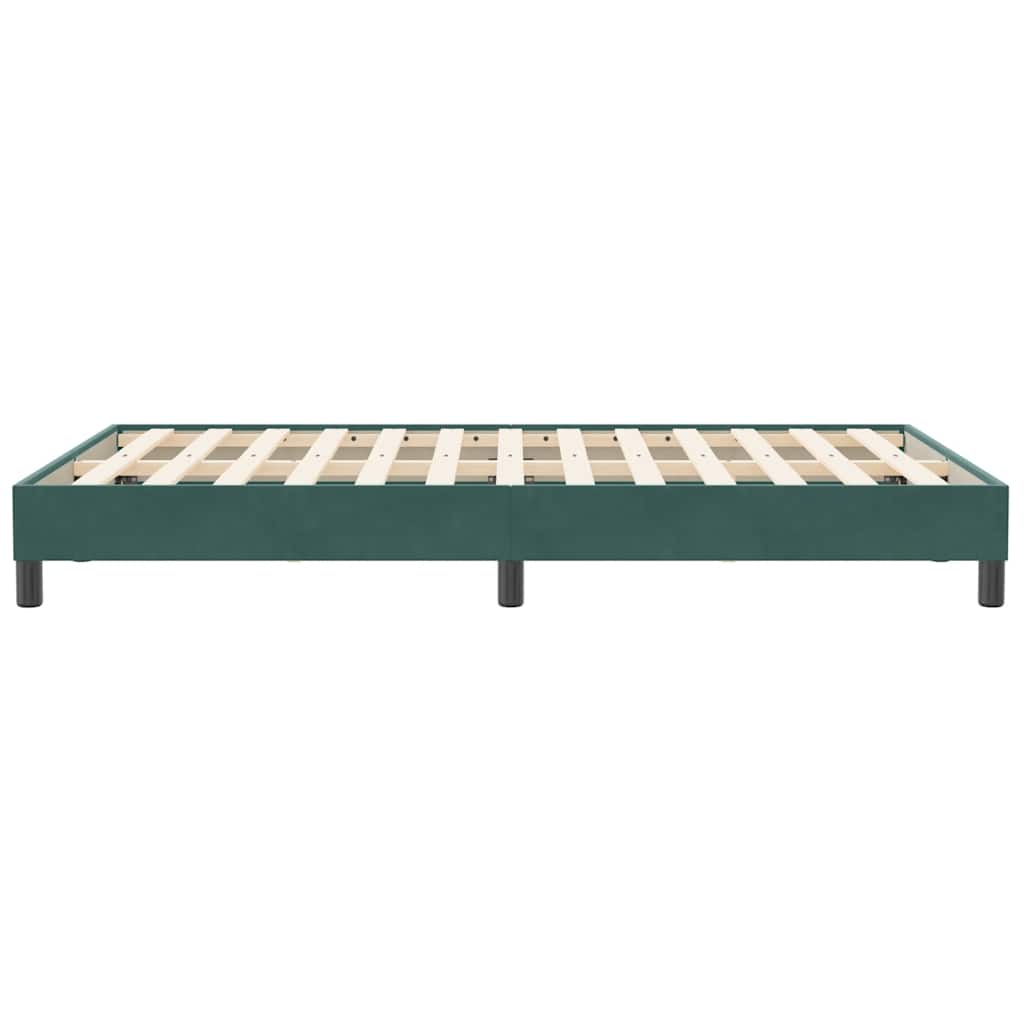 Bedframe zonder matras 120x210 cm fluweel donkergroen is nu te koop bij PeponiXL, paradijselijk wonen!