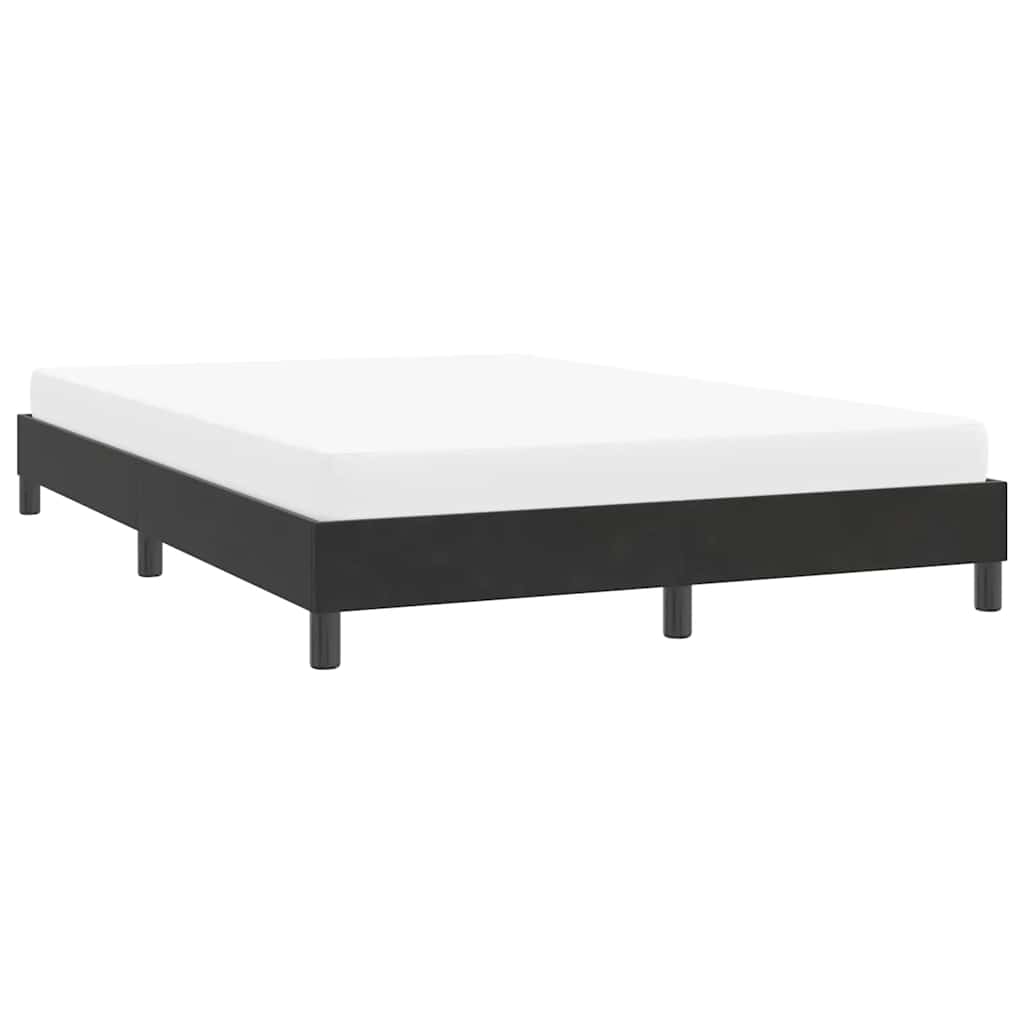 Bedframe zonder matras 140x210 cm fluweel zwart is nu te koop bij PeponiXL, paradijselijk wonen!