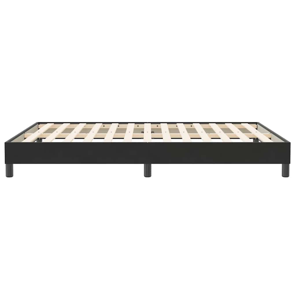 Bedframe zonder matras 140x210 cm fluweel zwart is nu te koop bij PeponiXL, paradijselijk wonen!