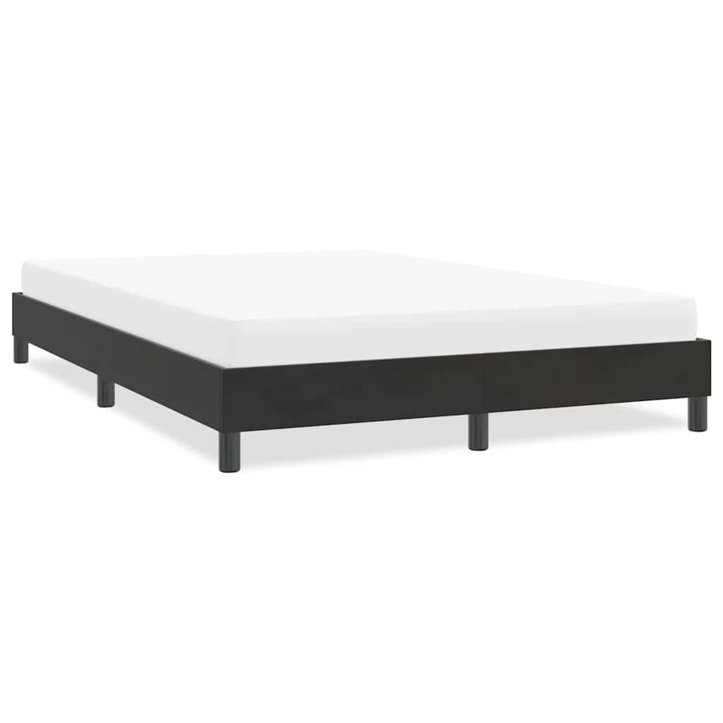 Bedframe zonder matras 140x210 cm fluweel zwart is nu te koop bij PeponiXL, paradijselijk wonen!