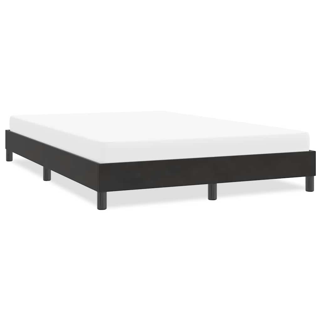 Bedframe zonder matras 160x210 cm fluweel zwart is nu te koop bij PeponiXL, paradijselijk wonen!