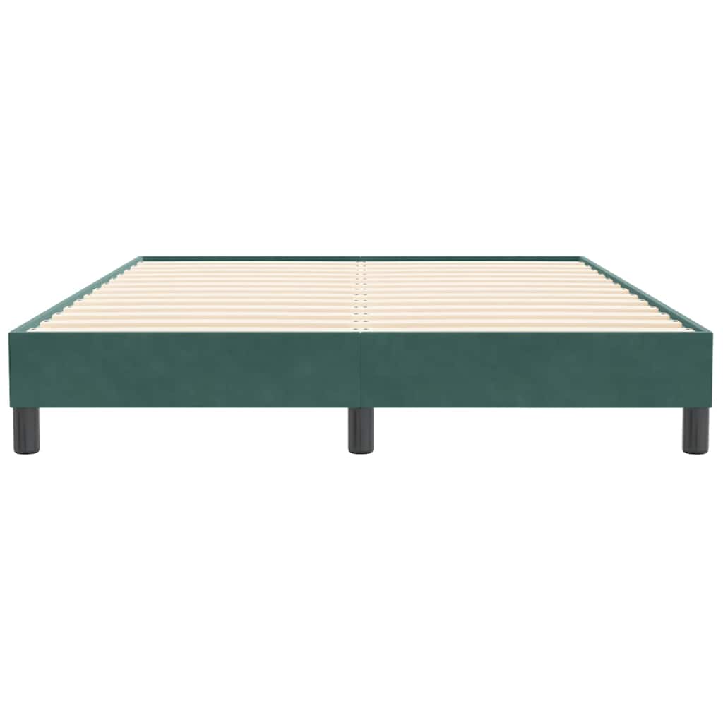 Bedframe zonder matras 160x210 cm fluweel donkergroen is nu te koop bij PeponiXL, paradijselijk wonen!