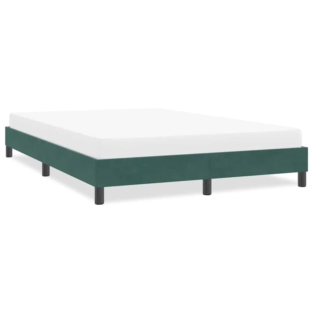 Bedframe zonder matras 160x210 cm fluweel donkergroen is nu te koop bij PeponiXL, paradijselijk wonen!