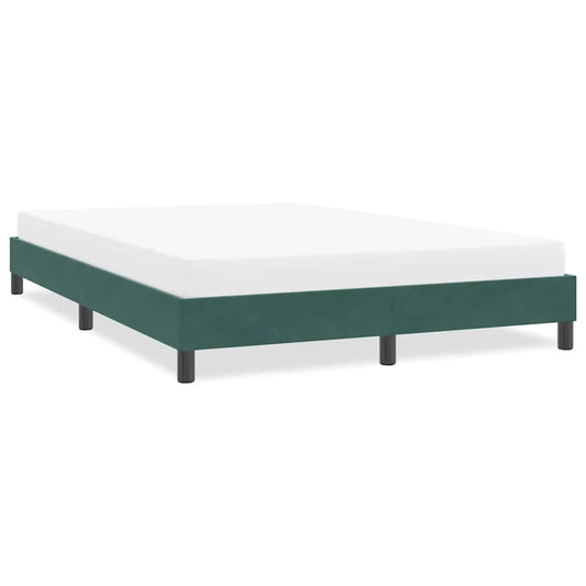 Bedframe zonder matras 160x210 cm fluweel donkergroen is nu te koop bij PeponiXL, paradijselijk wonen!