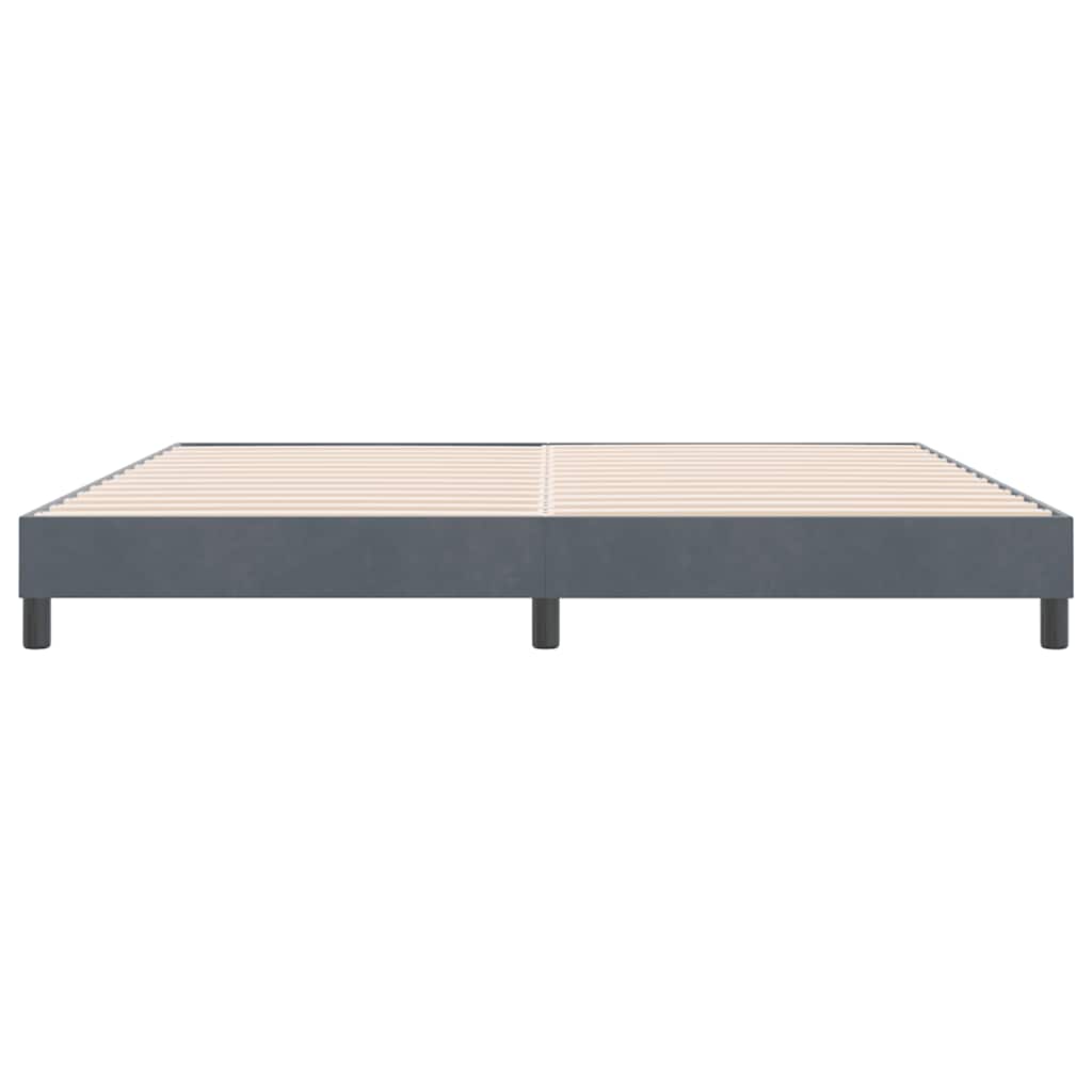 Bedframe zonder matras 180x210 cm fluweel donkergrijs is nu te koop bij PeponiXL, paradijselijk wonen!