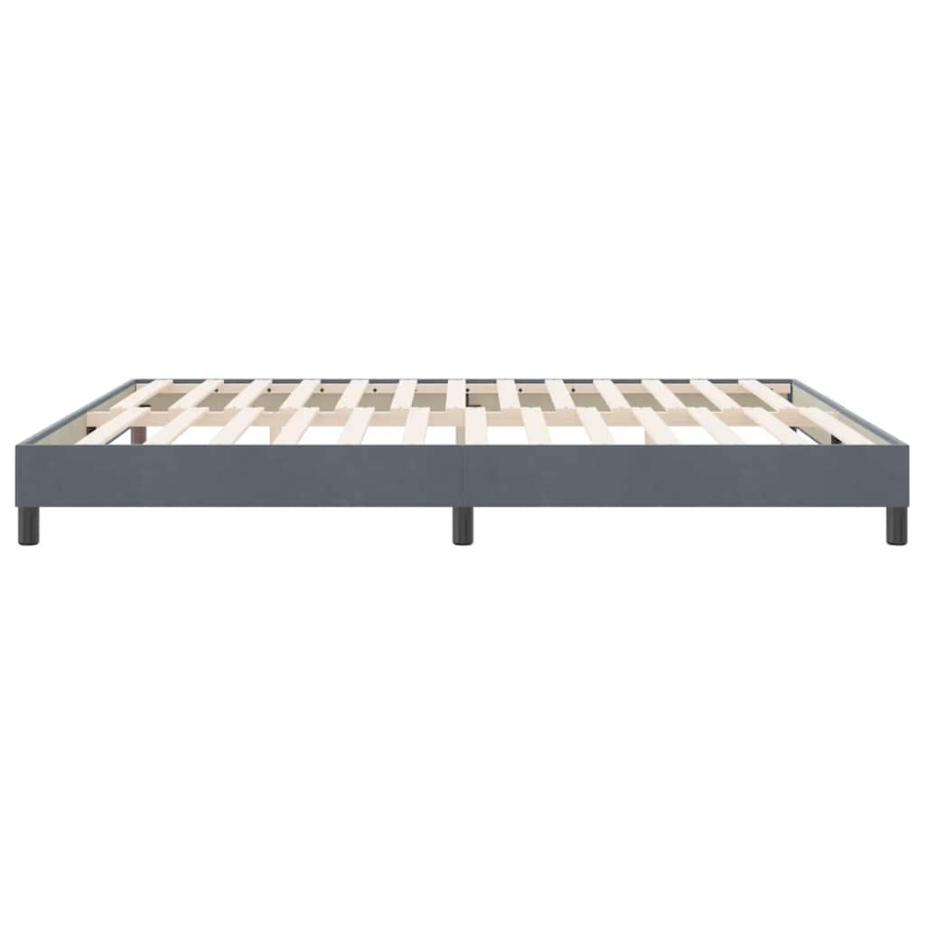 Bedframe zonder matras 180x210 cm fluweel donkergrijs is nu te koop bij PeponiXL, paradijselijk wonen!