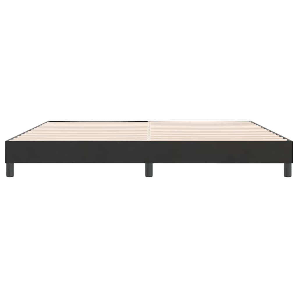 Bedframe zonder matras 180x210 cm fluweel zwart is nu te koop bij PeponiXL, paradijselijk wonen!