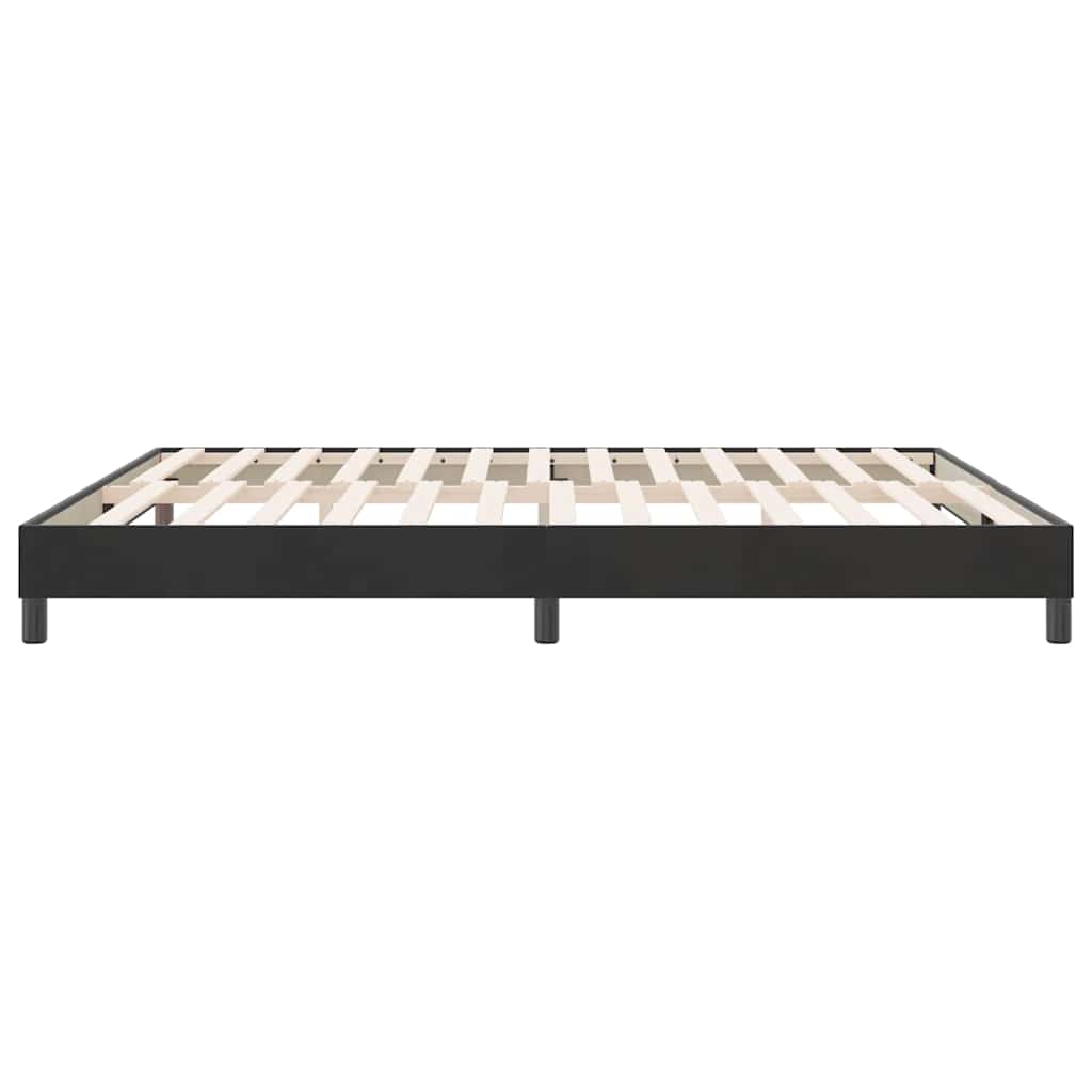 Bedframe zonder matras 180x210 cm fluweel zwart is nu te koop bij PeponiXL, paradijselijk wonen!