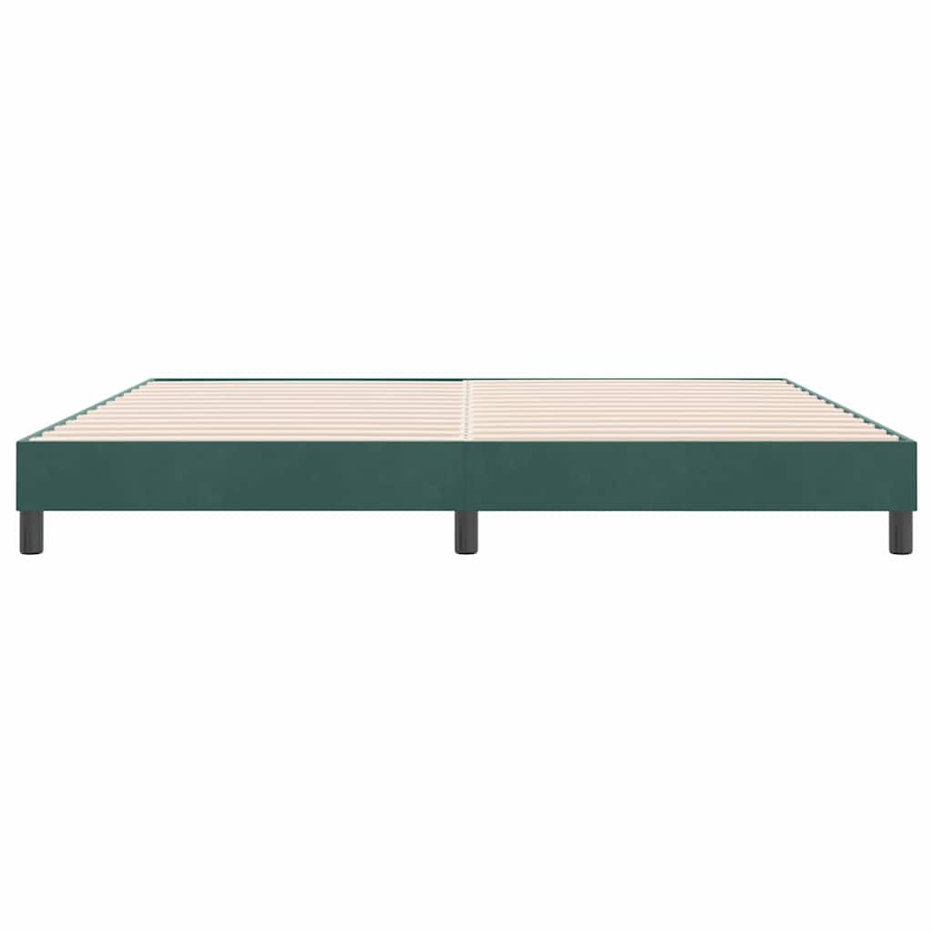 Bedframe zonder matras 180x210 cm fluweel donkergroen is nu te koop bij PeponiXL, paradijselijk wonen!